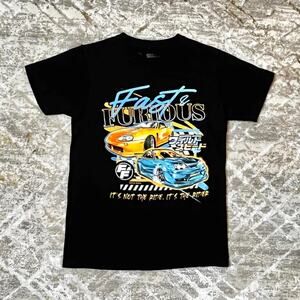 Fast & Furious Graphic Tee Cars Movie Black T-Shirt Size S